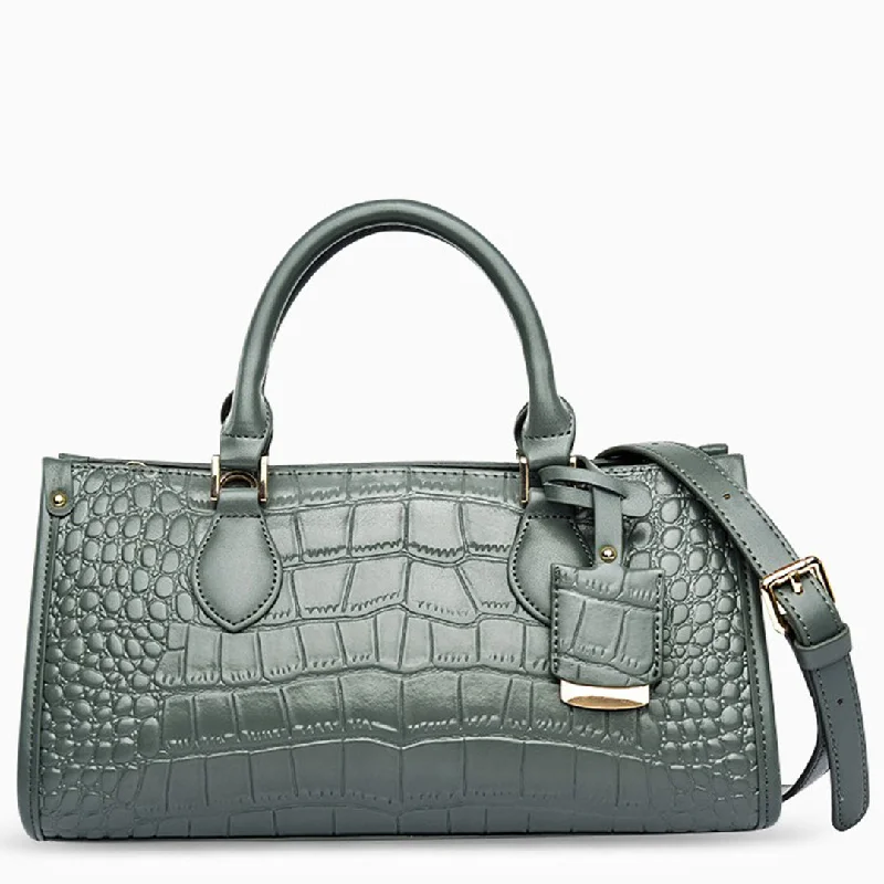 Alyssa Crocodile Pattern Small Tote Bag