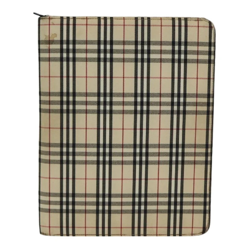 Burberry Nova Check  Canvas Clutch Bag (Pre-Owned)