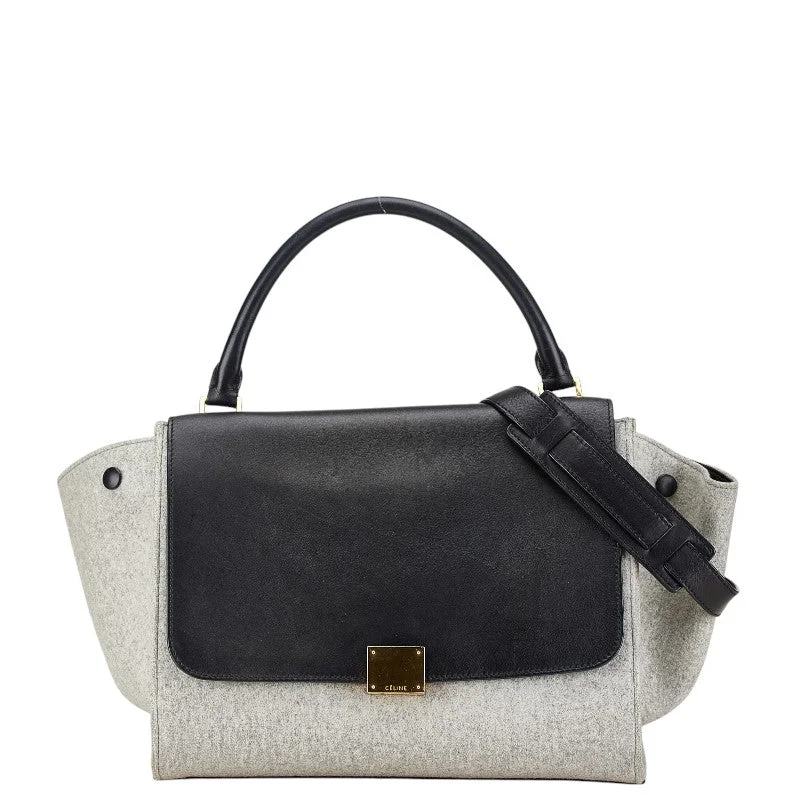 Celine 2WAY Sweat Handbag Shoulder Bag