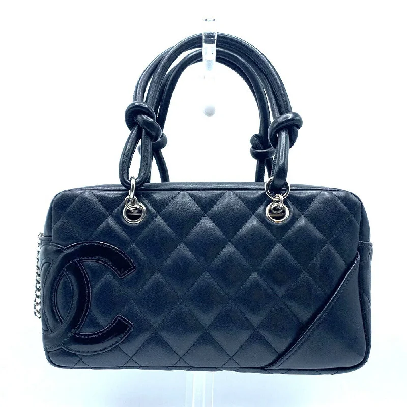 Chanel Cambon Mini Bowling Bag Black