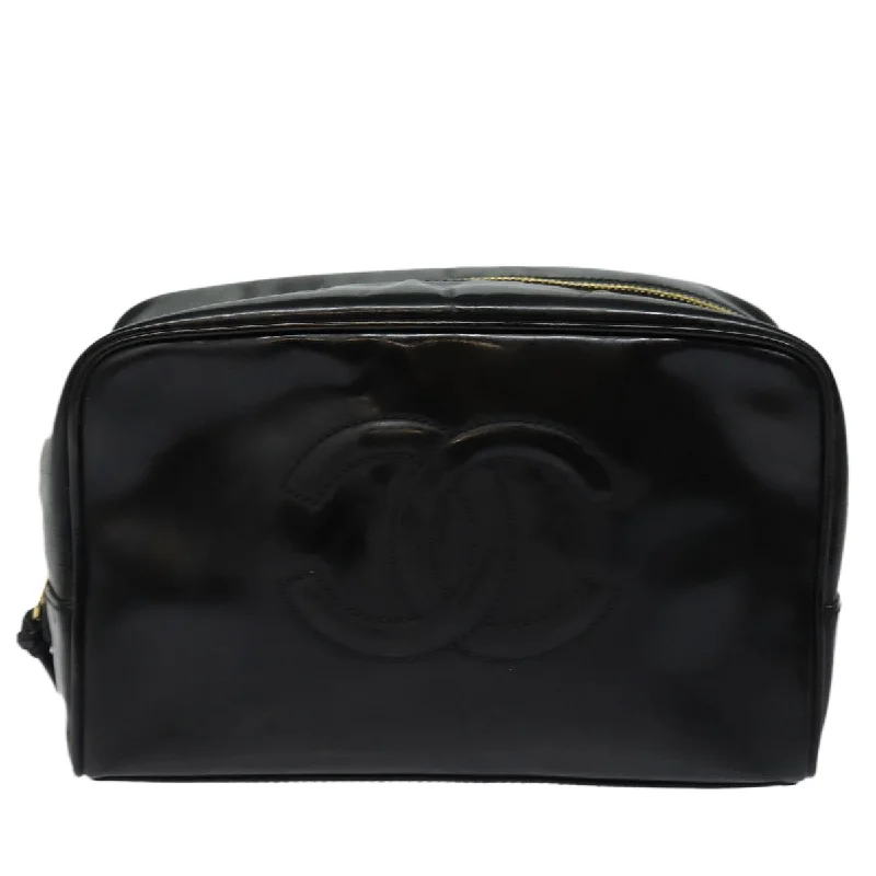 Chanel Coco Mark  Patent Leather Clutch Bag (Pre-Owned)