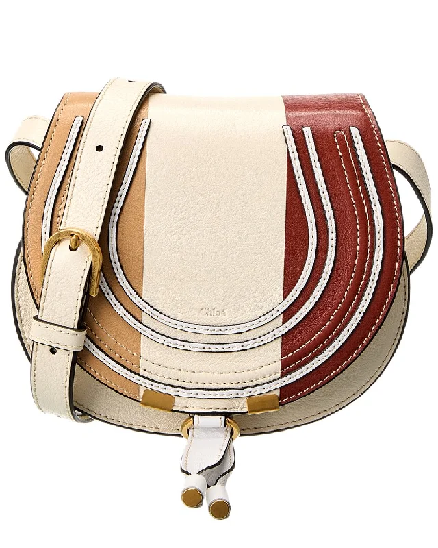 Chloé Marcie Small Leather Saddle Bag