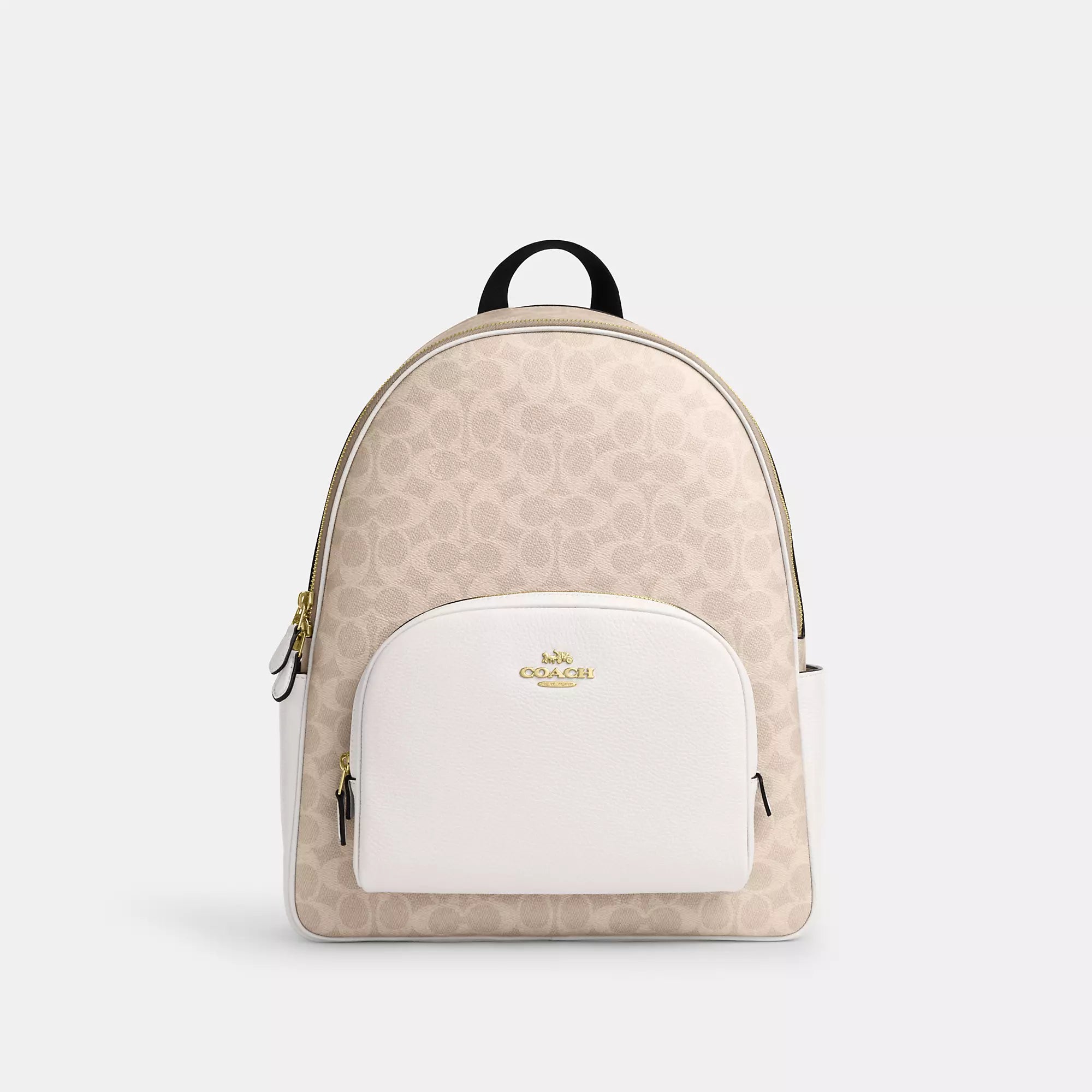 Coach Outlet Large Court Backpack In Signature Canvas