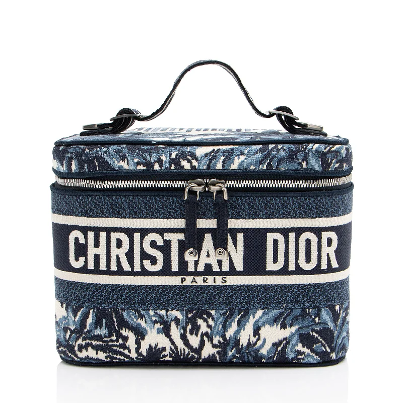 Dior Embroidered Palms Canvas Diortravel Vanity Case