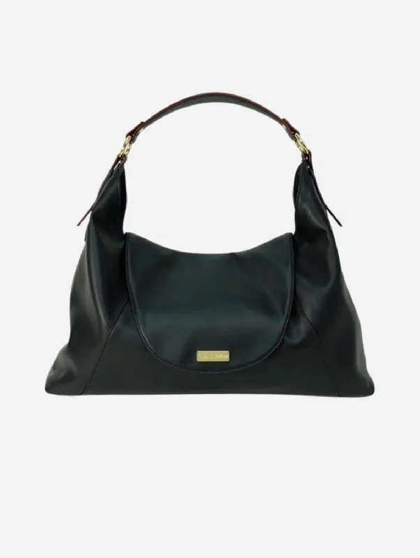 Downing Cactus Leather Vegan Bag | Black