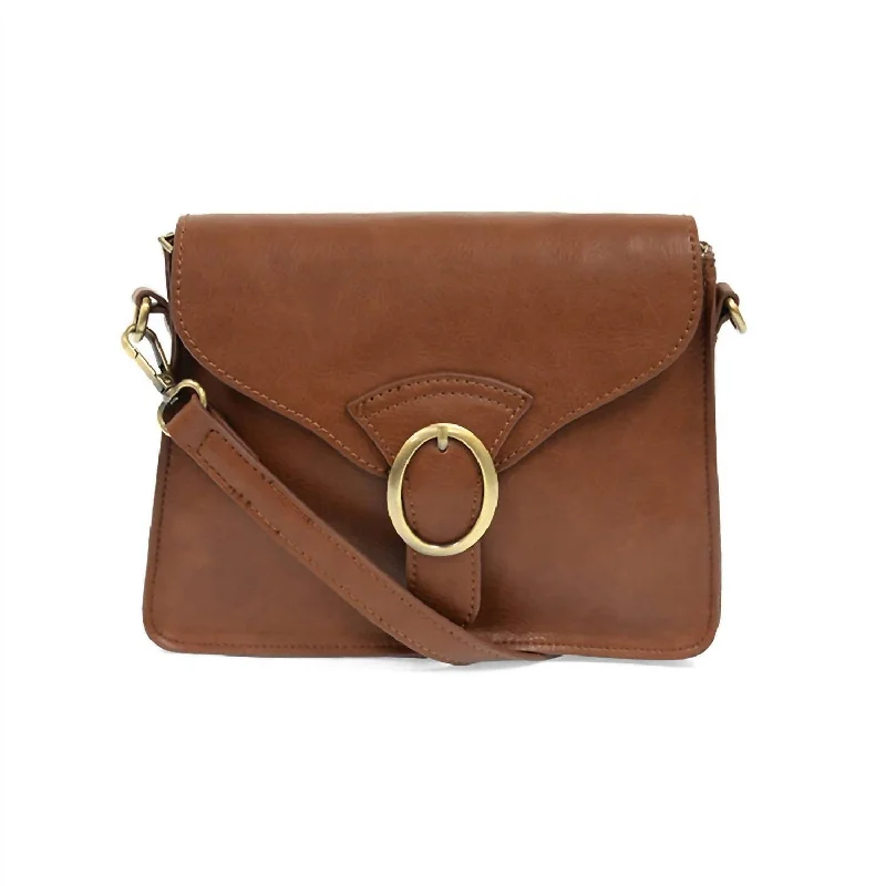 Drea Convertible Buckle Handbag In Cognac