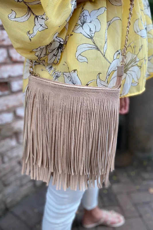 E031 Samantha Fringe Crossbody Bag