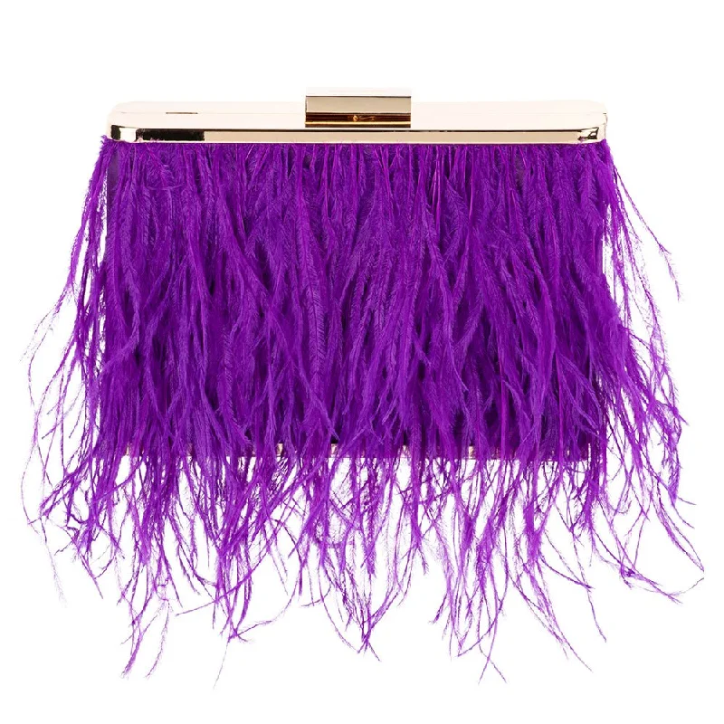 ESTELLE Feather  Clutch