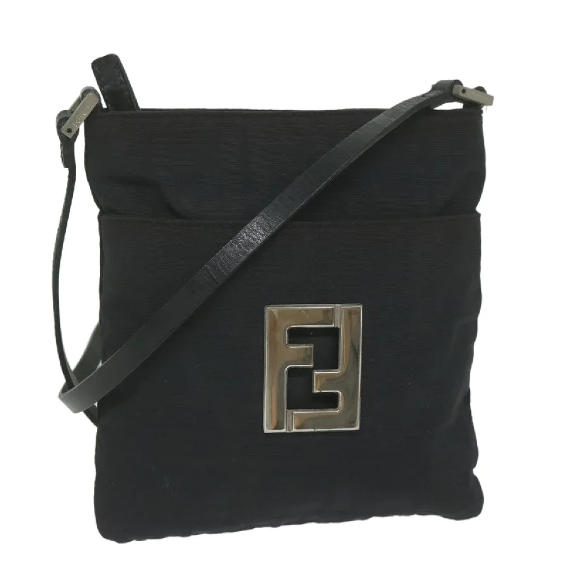 Fendi Zucca  Canvas Shoulder Bag (Pre-Owned)