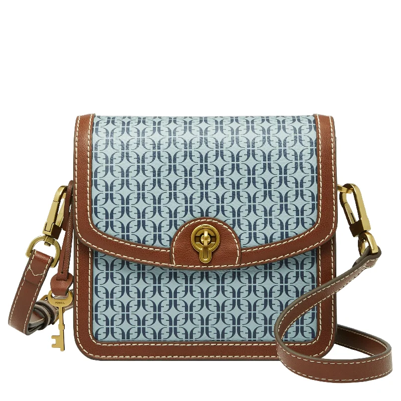 Fossil Women's Ainsley Printed PVC Small Flap Crossbody