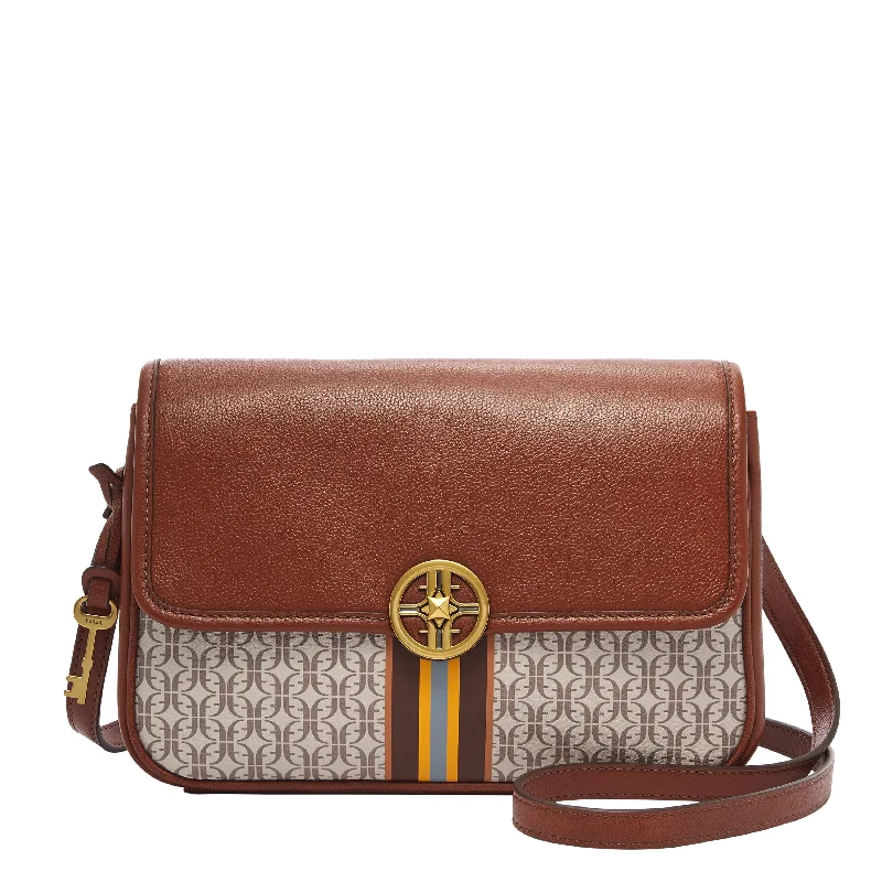 Fossil Women's Jasmine Printed PVC Flap Crossbody