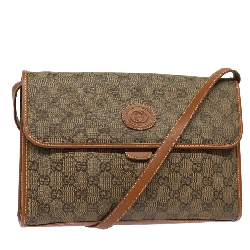 Gucci Gg Canvas  Canvas Shoulder Bag (Pre-Owned)