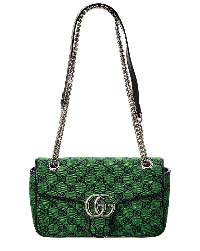 Gucci GG Marmont Small GG Canvas & Leather Shoulder Bag