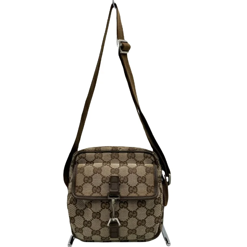 Gucci Jackie  Canvas Shoulder Bag (Pre-Owned)