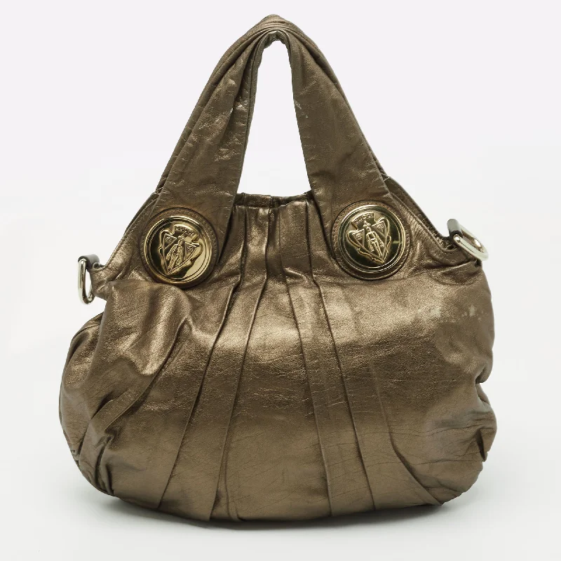 Gucci Olive Leather Small Hysteria Hobo