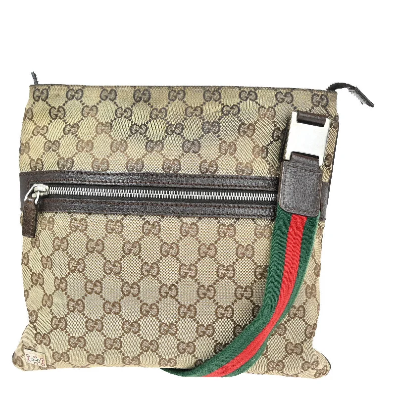 Gucci Sherry  Canvas Shoulder Bag (Pre-Owned)