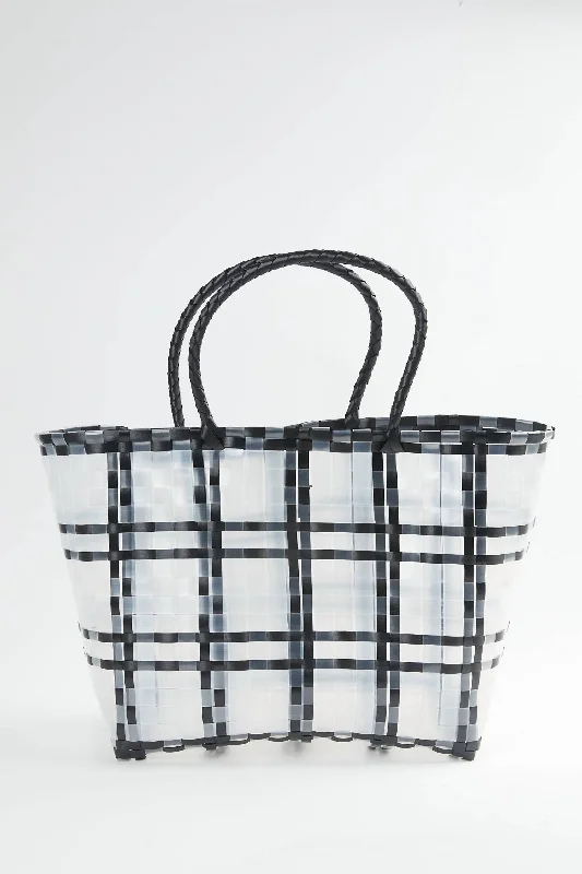 Hamptons Basket Tote In Black