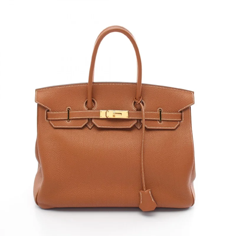 Hermes Birkin 35 Togo Handbag Brown