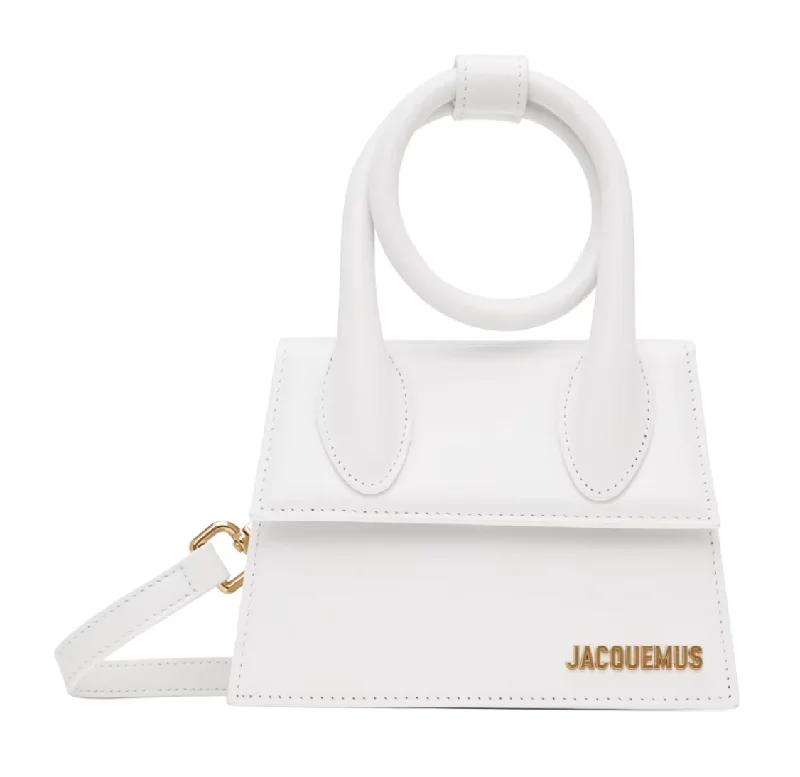 Jacquemus Womens White 'Le Chiquito NÅ“ud' Shoulder Bag In White