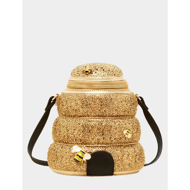 Kitsch Queen Bee Crossbody Gold