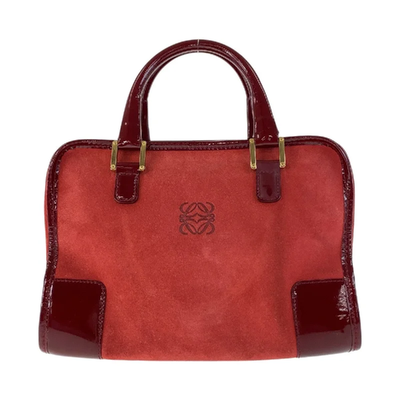 Loewe Suede Leather Anagram Amazona 28 Handbag