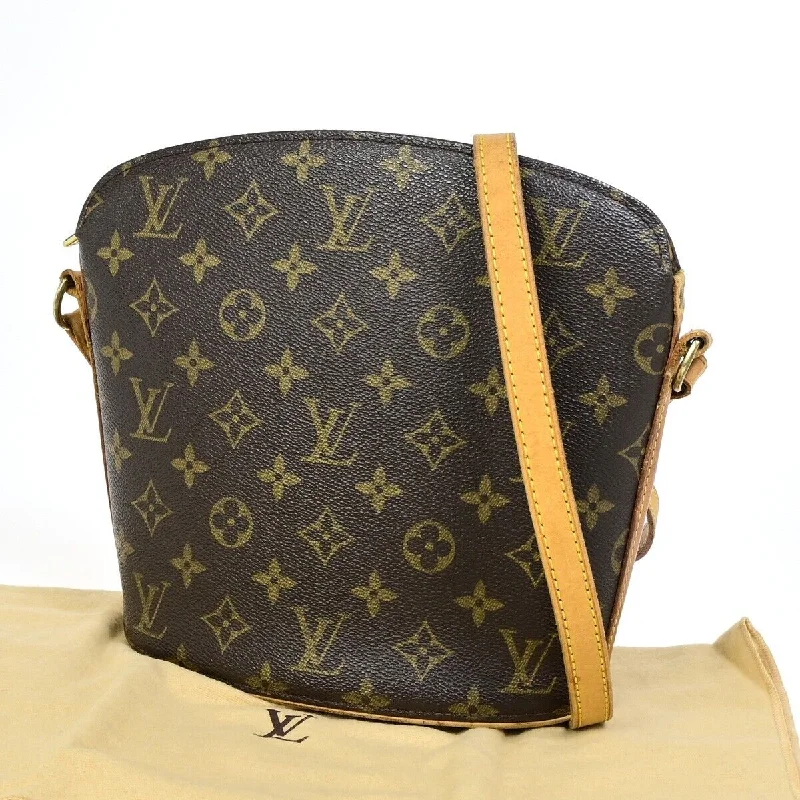 Louis Vuitton Drouot  Canvas Shoulder Bag (Pre-Owned)