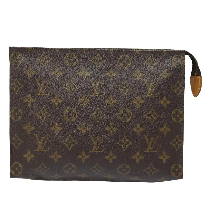 Louis Vuitton Poche Toilette  Canvas Clutch Bag (Pre-Owned)