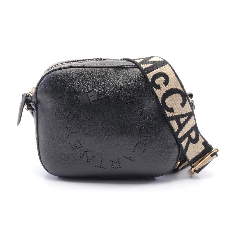 Mini Camera Bag Stella Logo Shoulder Bag Fake Leather