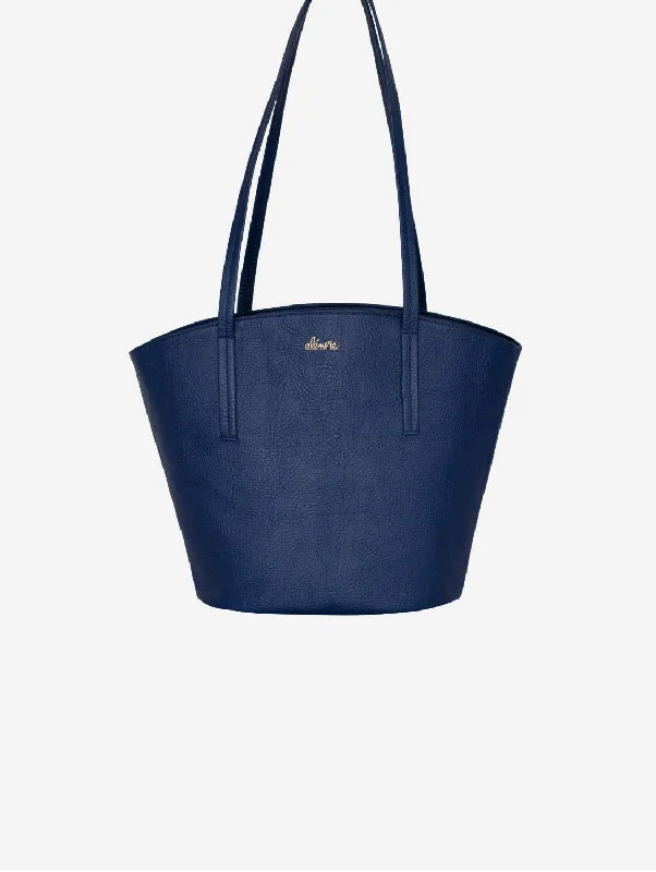 Mimosa Mini Vegan Apple Leather Tote Bag | Navy