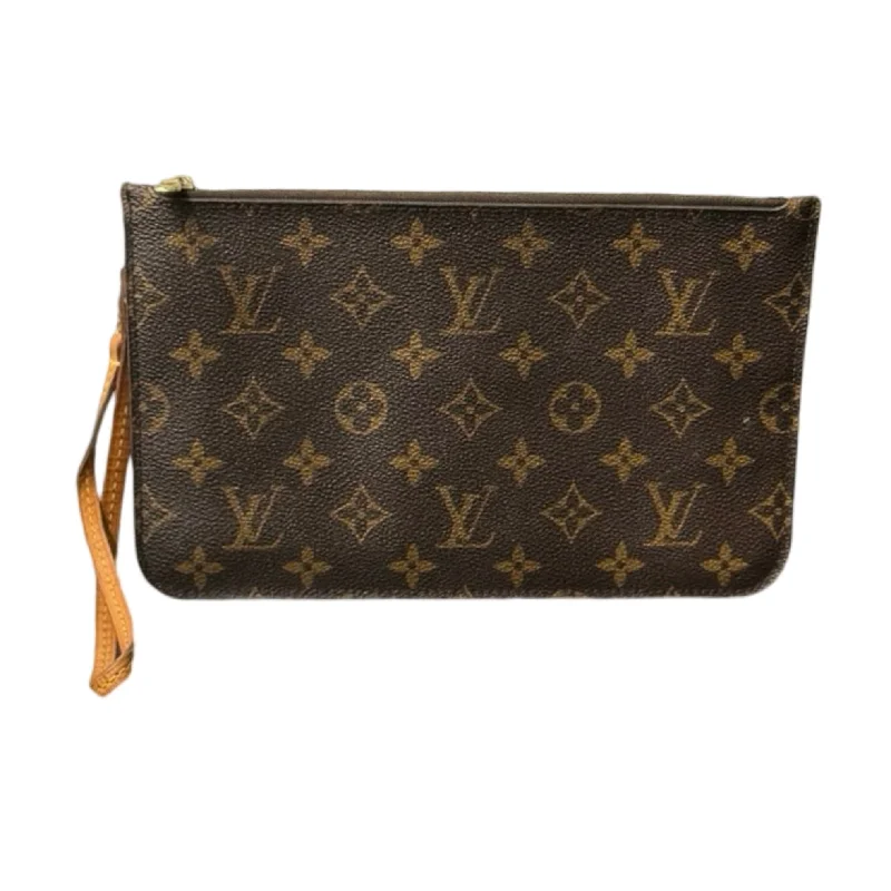 Neverfull Pochette Wristlet Luxury Designer By Louis Vuitton, Size: Medium