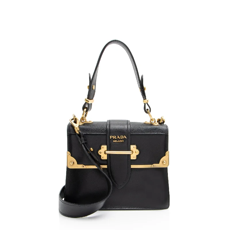 Prada Calfskin Cahier Top Handle