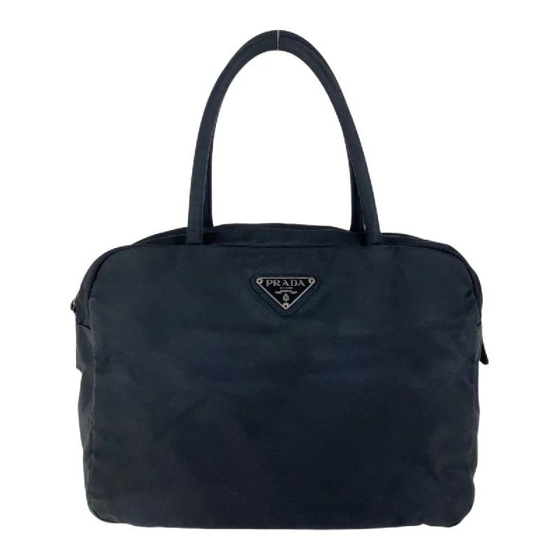 Prada Nylon Tessuto Logo Plate Handbag