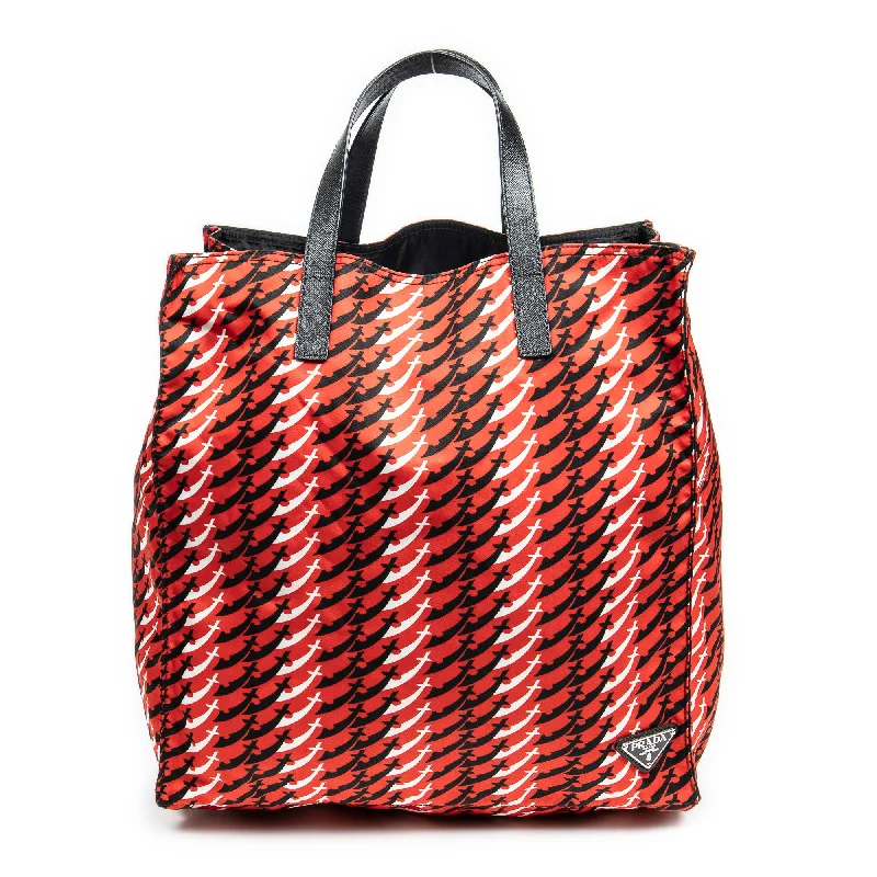 Printed Vertical Tote