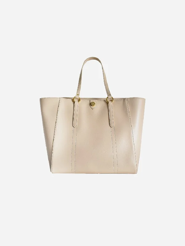 Nomad Apple Leather Vegan Tote Bag | Beige