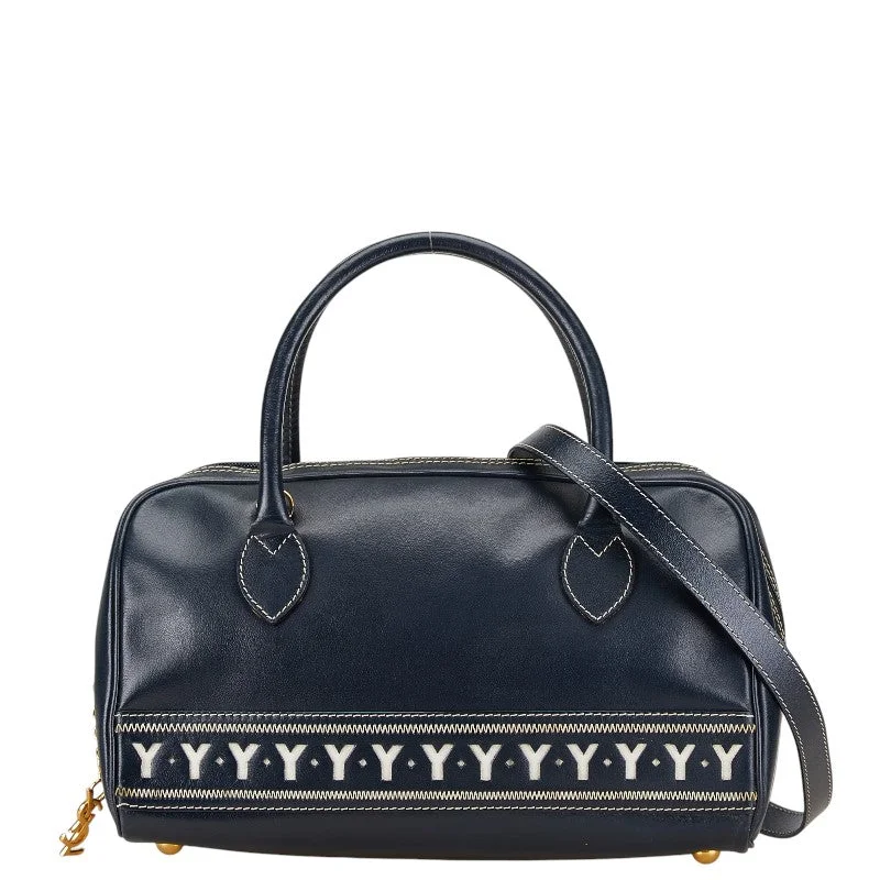 Saint Laurent Y Motif Leather Handbag