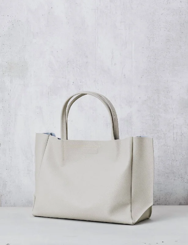 Sideways Tote in Stone