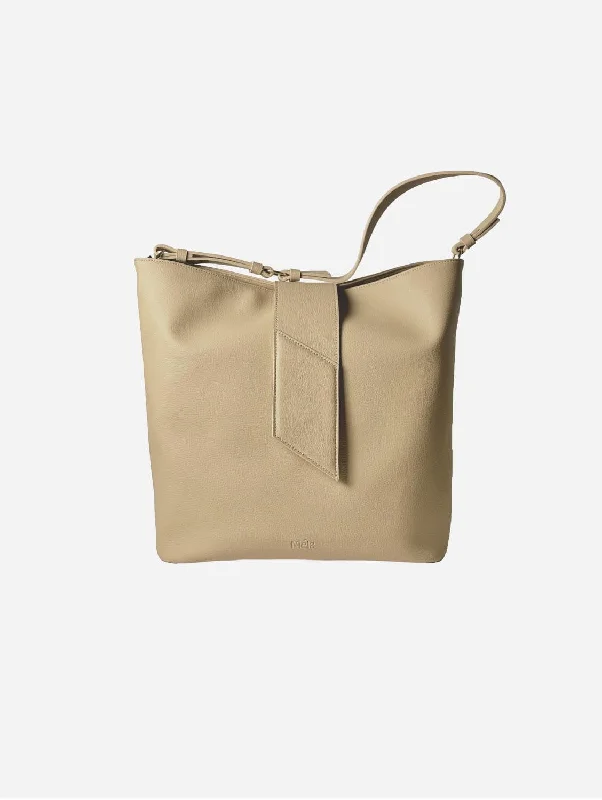 Stella Apple Leather Tote Bag | Beige