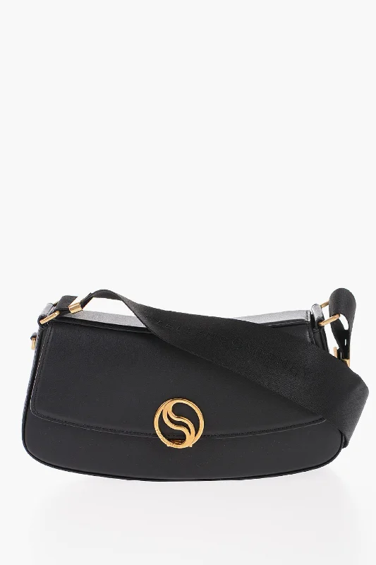 Stella Mccartney Faux Leather Shoulder Bag With Golden Monogram