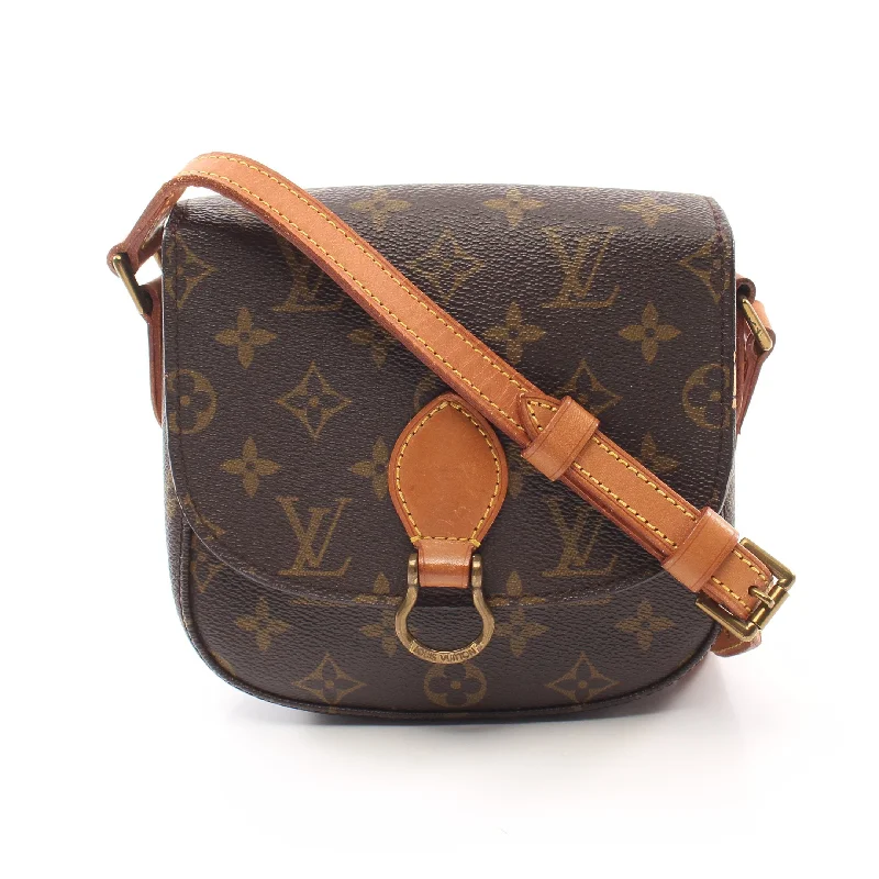 Sun Crew Pm Monogram Shoulder Bag Pvc Leather Brown