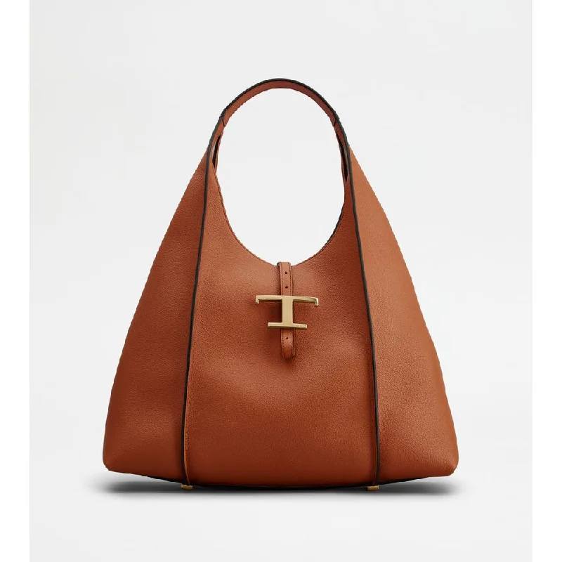 T Timeless Hobo Bag in Leather Medium