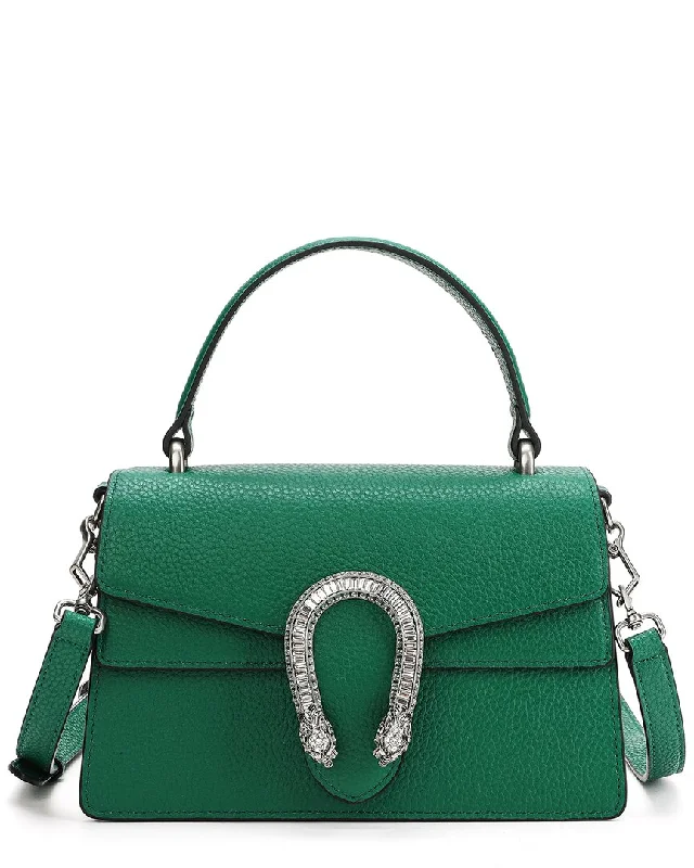 Tiffany & Fred Paris Full-Grain Top-Handle Shoulder Bag