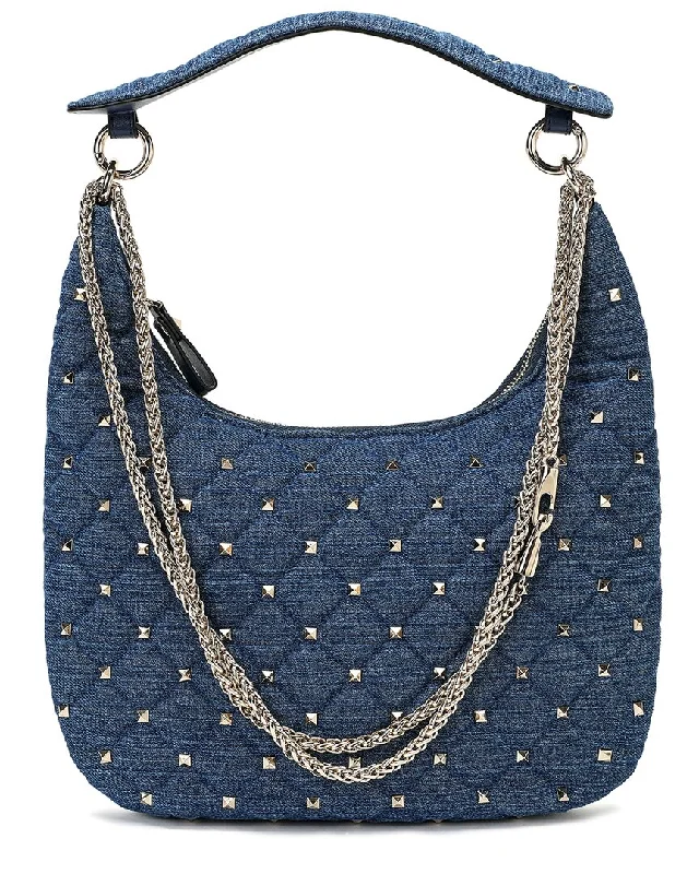 Tiffany & Fred Paris Quilted & Studded Leather Hobo Bag