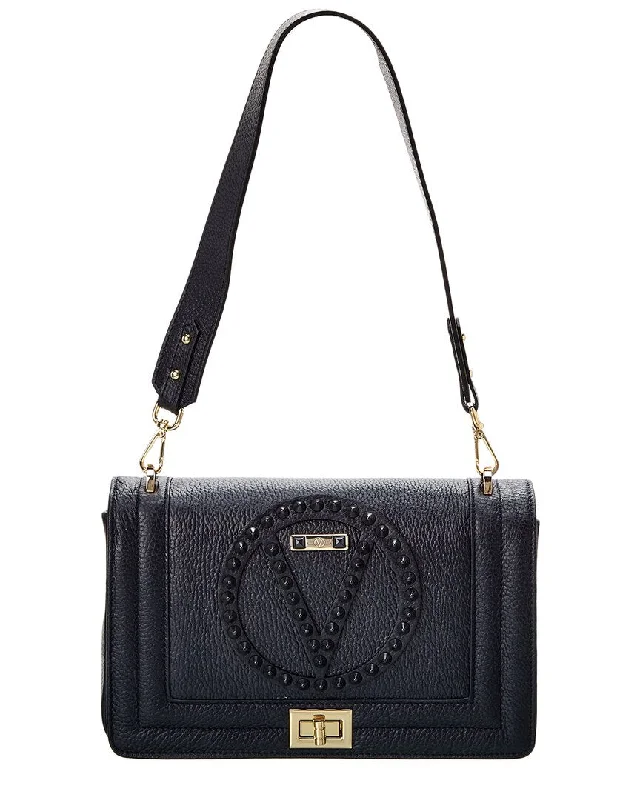 Valentino by Mario Valentino Alice Rock Leather Shoulder Bag