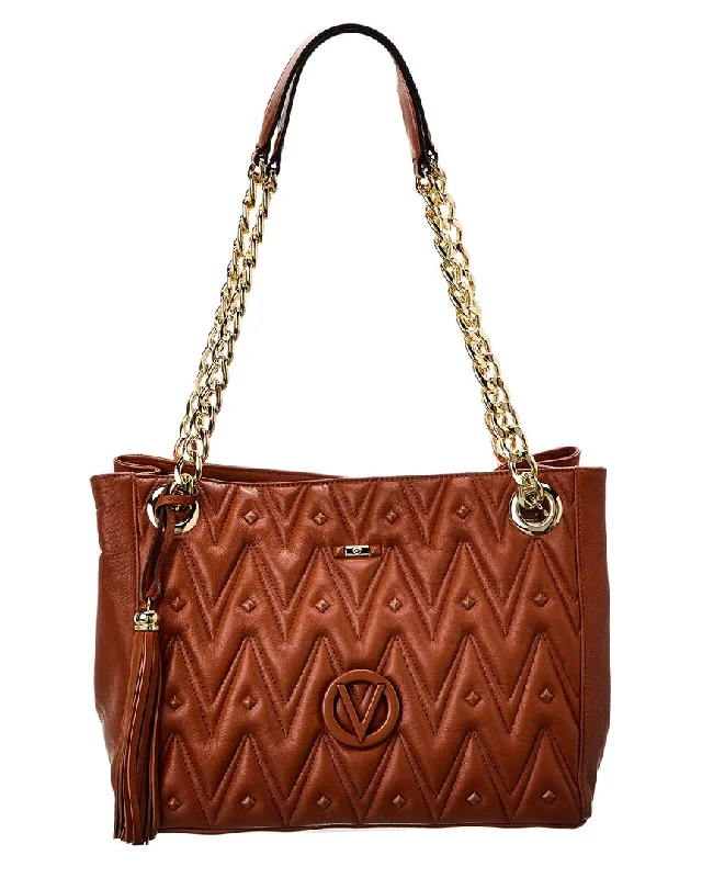 Valentino by Mario Valentino Luisa Diamond Leather Shoulder Bag