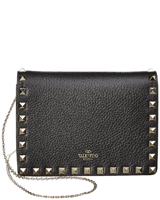 Valentino Rockstud Grainy Leather Crossbody