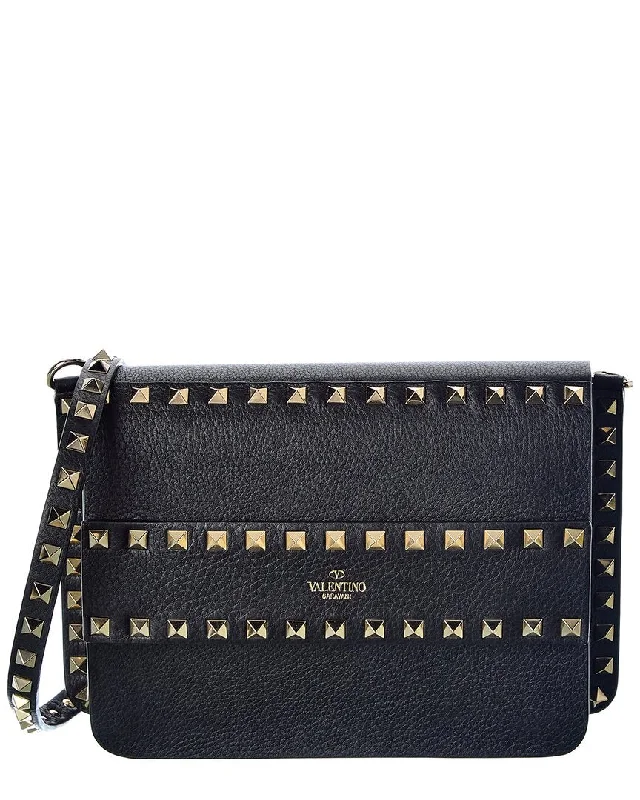 Valentino Rockstud Small Grainy Leather Crossbody