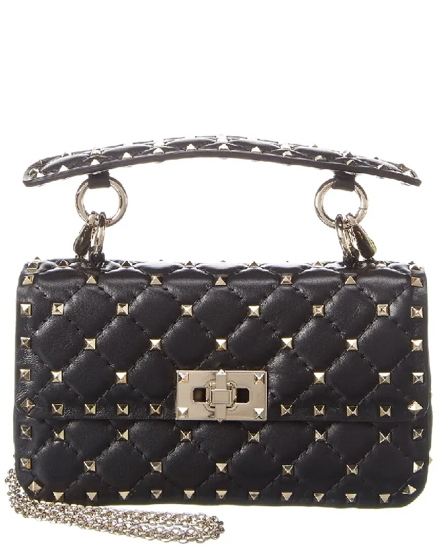 Valentino Rockstud Spike Small Leather Shoulder Bag