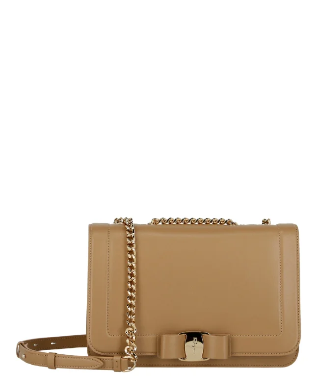 Vara Bow Smooth Leather Shoulder Bag