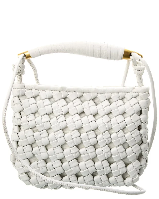 Walter Baker Hazel Mini Woven Leather Hobo