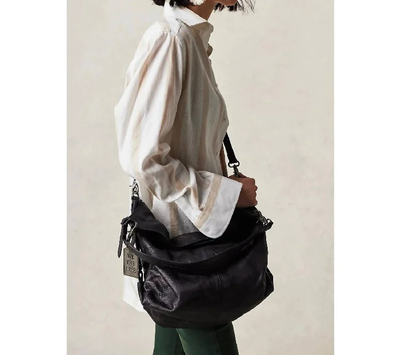 We The Free Sabine Slouchy Bag In Washed Black